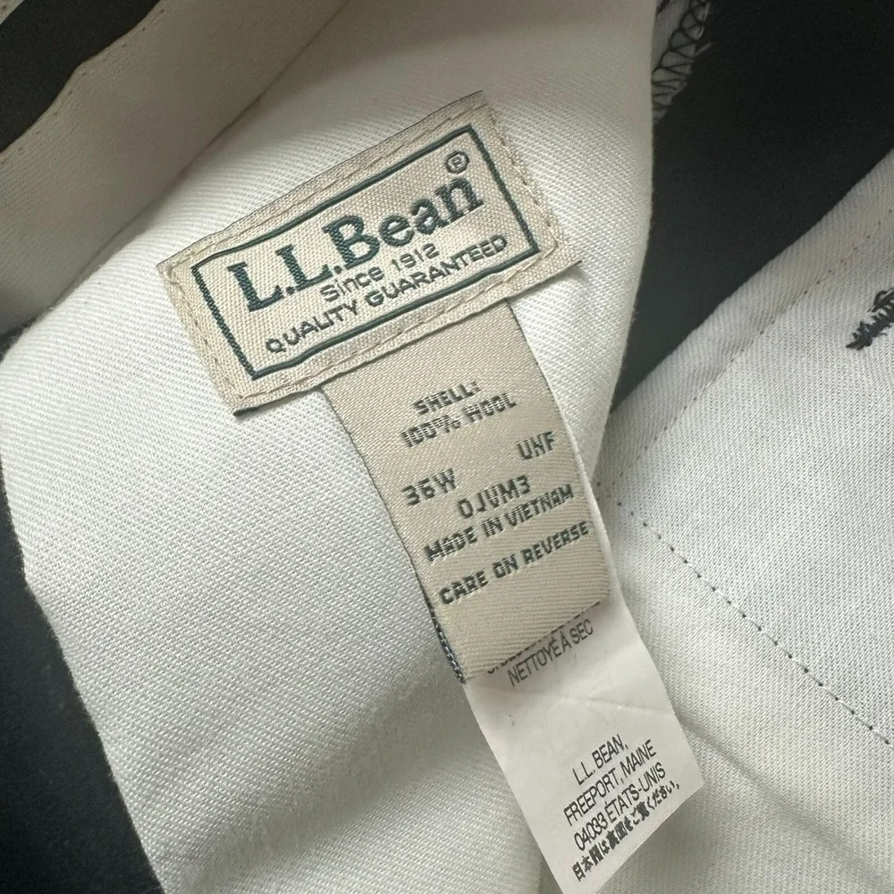 Vintage LL Bean‎ Pants Mens 36W Multicolor Wool Trousers Outdoors